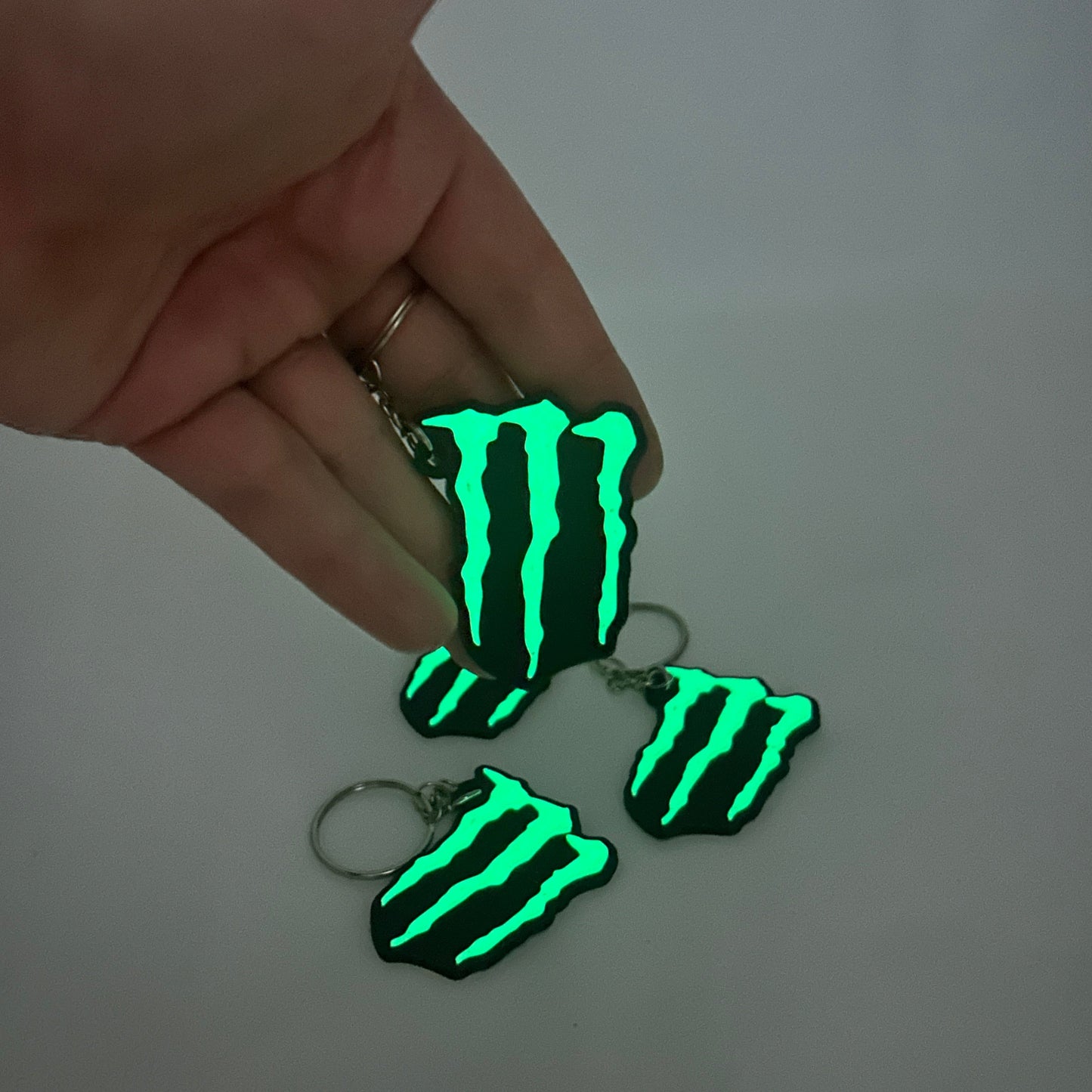 Monster Energy Glow Keyring