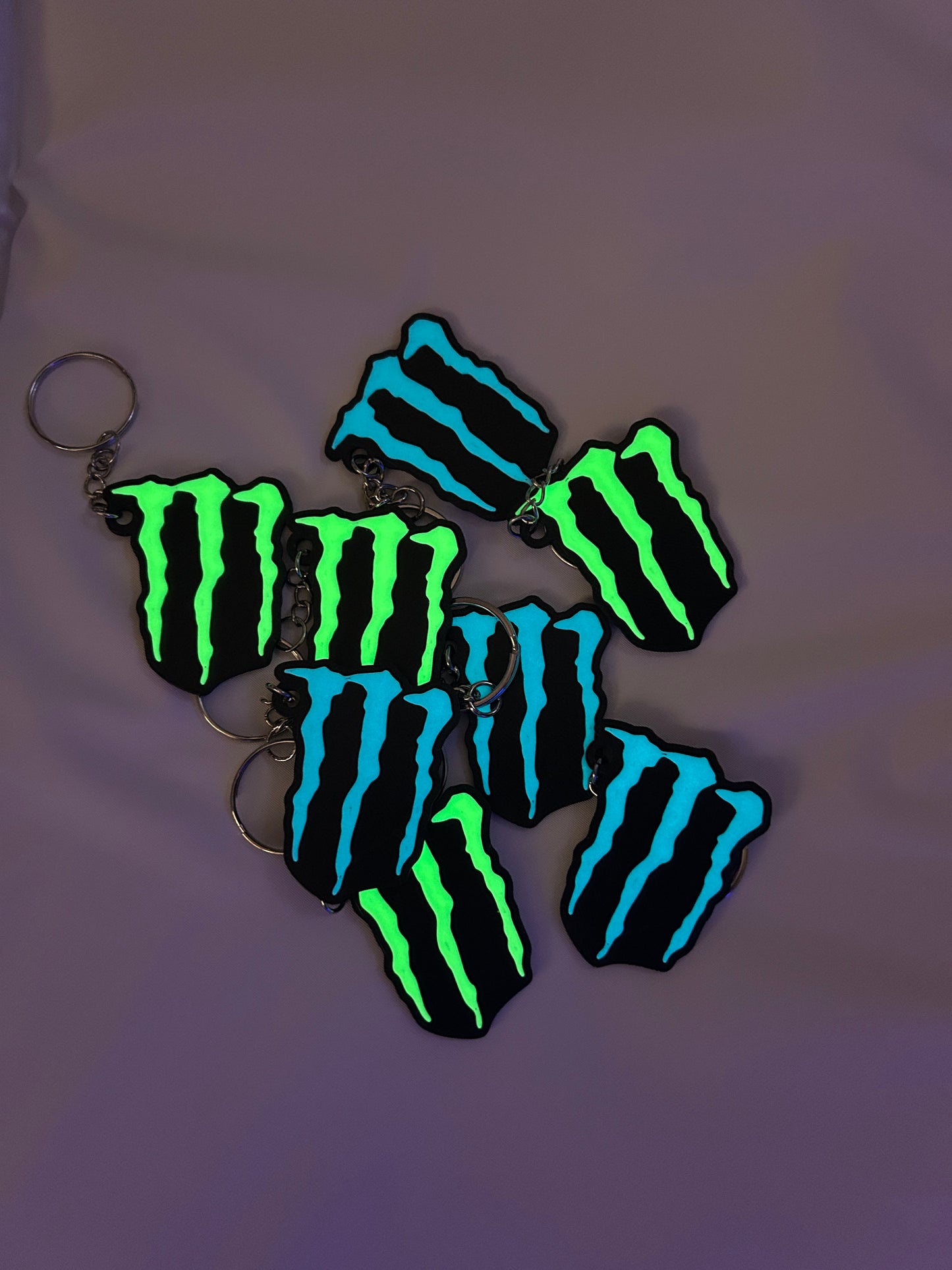 Monster Energy Glow Keyring