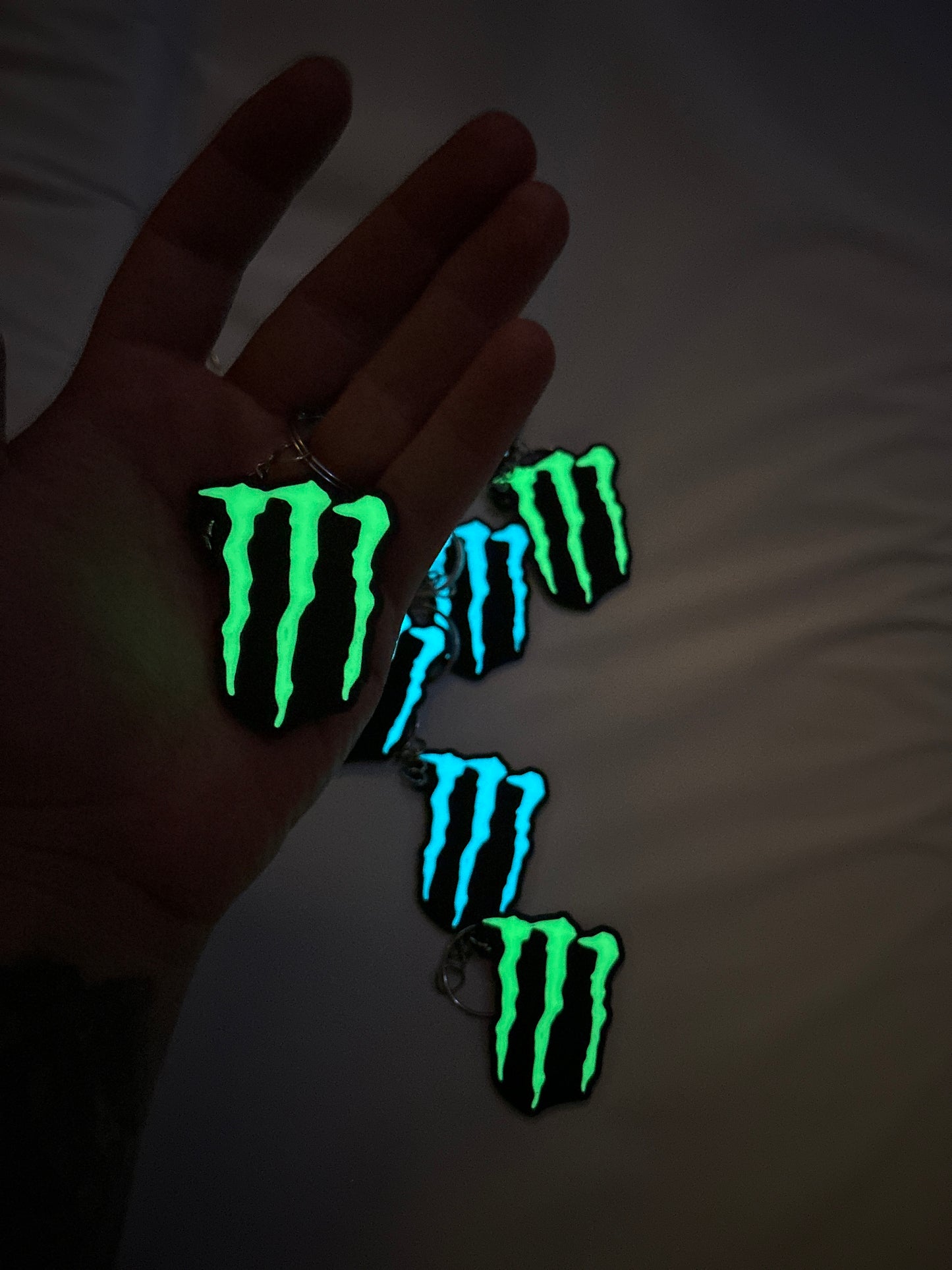 Monster Energy Glow Keyring