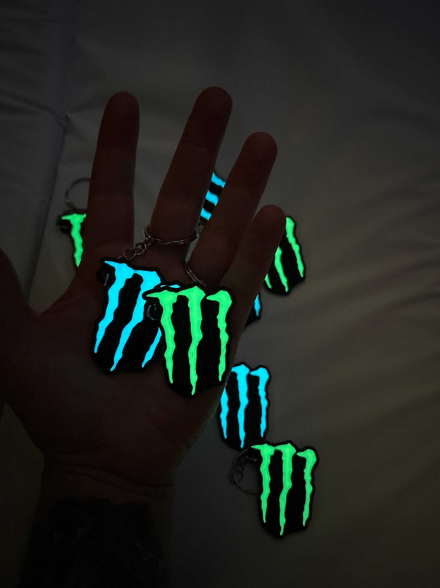 Monster Energy Glow Keyring