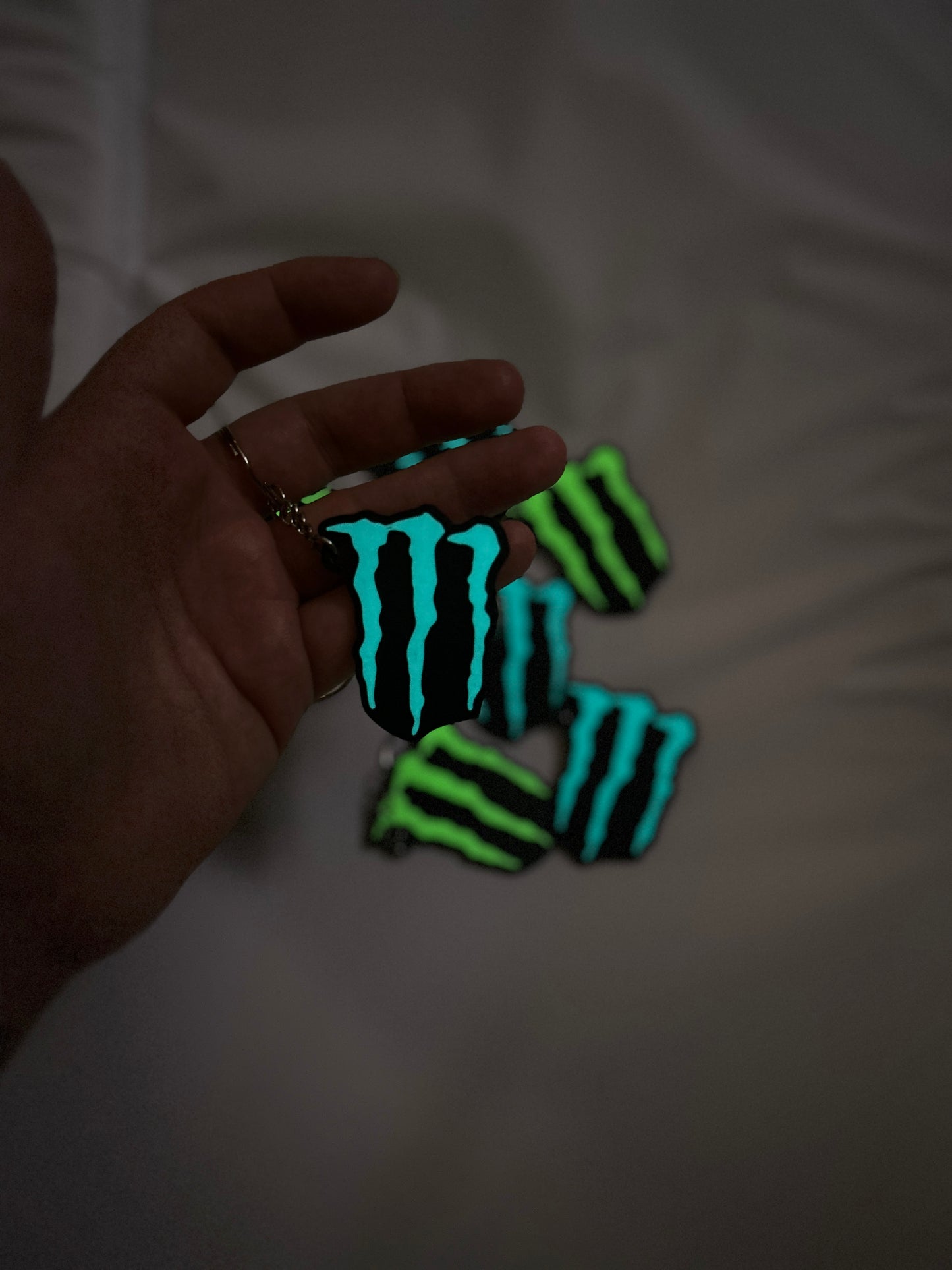Monster Energy Glow Keyring