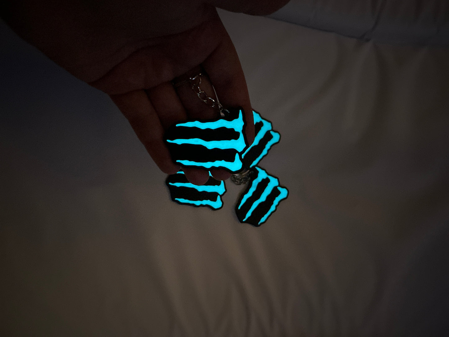 Monster Energy Glow Keyring