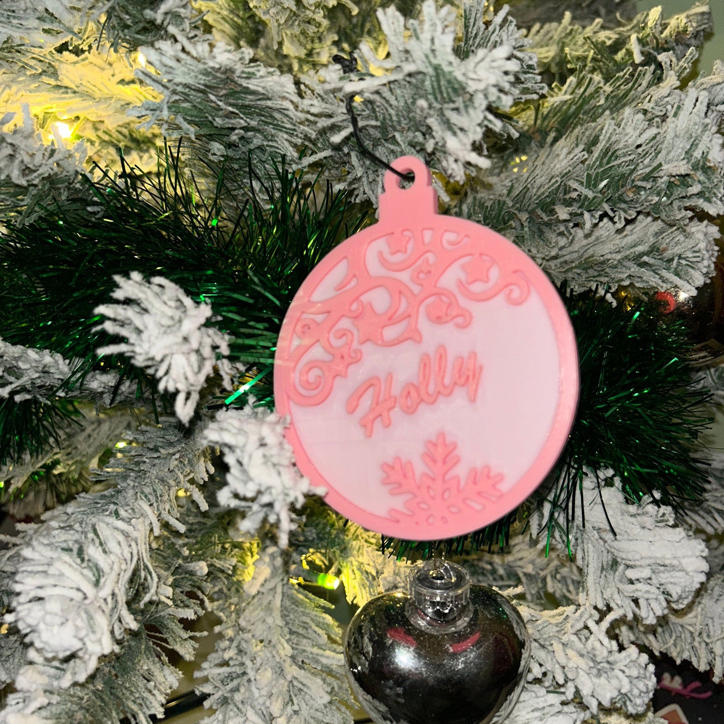 Personalised Christmas Baubles Decoration - Festive Hanging Ornaments